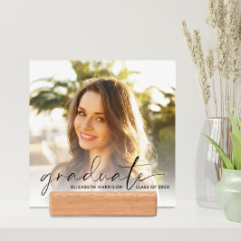 Elegantes Script Overlay-Abschluss-Foto