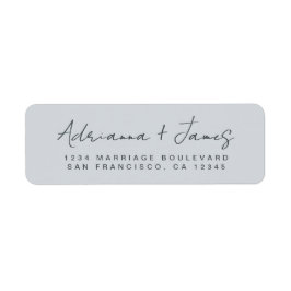 Elegantes Script Pastel Blue Wedding