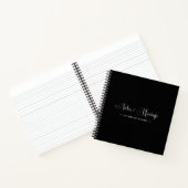 Elegantes Script Personalisiert Notes & Musings Bl Notizblock (Innenseite)