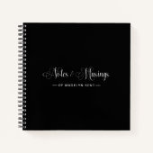 Elegantes Script Personalisiert Notes & Musings Bl Notizblock (Vorderseite)