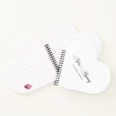 Elegantes Script Personalisiert Notes & Musings He Notizblock (Innenseite)