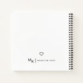Elegantes Script Personalisiert Notes & Musings Notizblock (Rückseite)