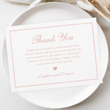 Elegantes Script Pink Baby Shower