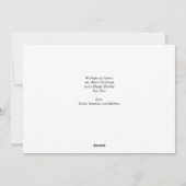 Elegantes Script Red Be Merry Foto Weihnachten (Rückseite)