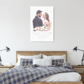 Elegantes Script riesige Hochzeit Foto & Custom Vo Leinwanddruck (Insitu (Schlafzimmer))