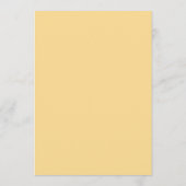 Elegantes Script Romantic Wedding Gold Floral Menükarte (Rückseite)