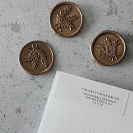 Elegantes Script-Rückgabeadresse-Label