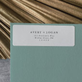 Elegantes Script-Rückgabeadresse-Label