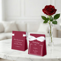 Elegantes Script Rustic Chic Burgundy Wedding