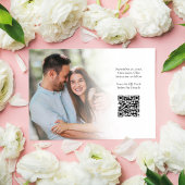 Elegantes Script Save the Date Foto Hochzeit Einladung