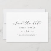 Elegantes Script Save the Date horizontal (Vorderseite)