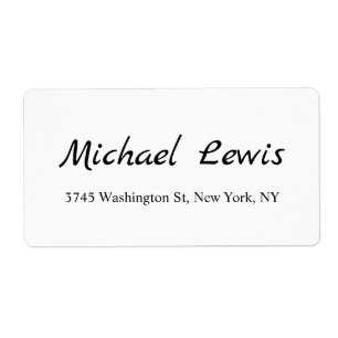 Elegantes Script Schlicht Black & White Minimalist