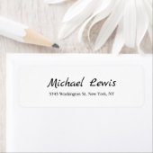 Elegantes Script Schlicht Black & White Minimalist (Insitu)