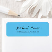Elegantes Script Schlicht Blue Minimalistisch (Insitu)