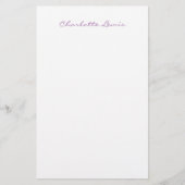 Elegantes Script Schlicht Modernes Minimalistisch Briefpapier (Vorderseite)