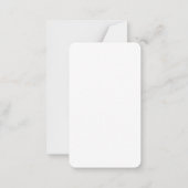 Elegantes Script Schlicht Modernes Minimalistisch Mitteilungskarte (Rückseite)