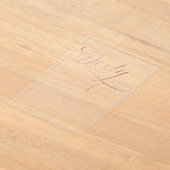 Elegantes Script Sechzigste Rose Gold 60. Geburtst Acryleinladungen (Ablage )