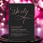 Elegantes Script Sechzigste Rose Gold 60. Geburtst Einladung<br><div class="desc">Feiern Sie einen bemerkenswerten Meilenstein mit der eleganten Script-Sixty Rose Gold 60. Geburtstag Einladung. Dieses wunderschön gestaltete Design verbindet anmutiges Drehbuch in Rose-Goldtönen mit einer raffinierten Kulisse und schafft eine Einladung,  die zeitlos ist wie die Feier selbst. Ideal für eine stilvolle und unvergessliche 60. Geburtstagsfeier.</div>