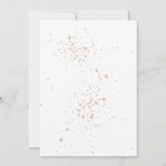 Elegantes Script & Serif Hochzeit Einladung (Rückseite)