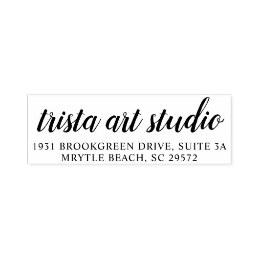 Elegantes Script Simple Modern Permastempel (Design)