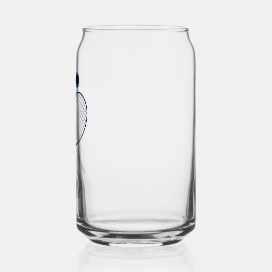 Elegantes Script Tennis Player Monogram Personalis Dosenglas (Links)