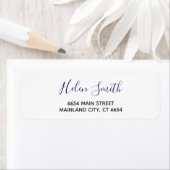 Elegantes Script-Typografie-Rücksendeadresse-Label (Insitu)