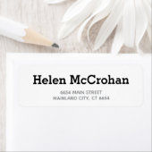 Elegantes Script-Typografie-Rücksendeadresse-Label (Insitu)