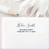 Elegantes Script-Typografie-Rücksendeadresse-Label (Insitu)