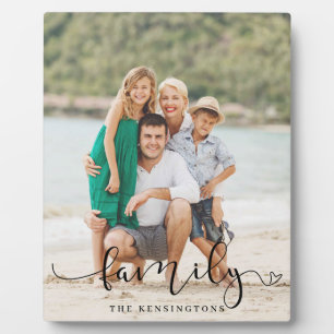 Elegantes Script Typografy Family Foto Fotoplatte