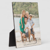 Elegantes Script Typografy Family Foto Fotoplatte (Seite)