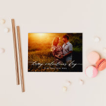 Elegantes Script Valentine's Day Foto Overlay