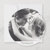 Elegantes Script Vollbildfoto Save the Date (Rückseite)