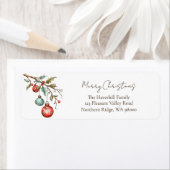 Elegantes Script Watercolor Ornaments Weihnachten (Insitu)