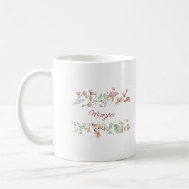 Elegantes Script Watercolor Personalisiert Kaffeetasse