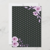 Elegantes Script Watercolor Überraschung Geburtsta Einladung (Rückseite)