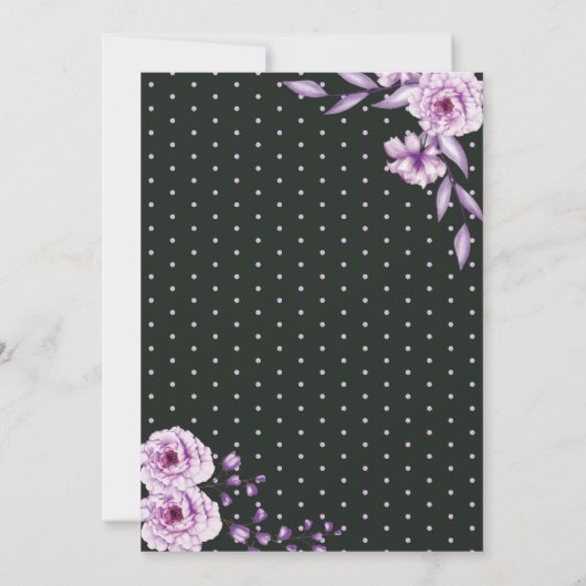 Elegantes Script Watercolor Überraschung Geburtsta Einladung (Rückseite)