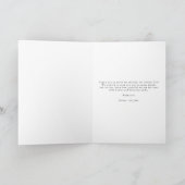 Elegantes Script Wedding Foto Vielen Dank Dankeskarte (Innenseite)