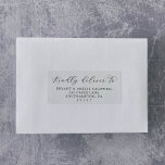 Elegantes Script Wedding Guest Address Labels<br><div class="desc">Diese eleganten Hochzeitsgast-Adressetiketten sind perfekt für eine einfache Hochzeit. Das minimalistische Schwarz-Weiß-Design besticht durch extravagante romantische Typografie mit modernem Glam-Stil. Anpassbar in jeder Farbe. Behalt das Design minimal und elegant, wie es ist, oder personalisiere es durch Hinzufügen von eigenen Grafiken und Kunstwerken. Passen Sie jedes Label mit dem Namen und...</div>