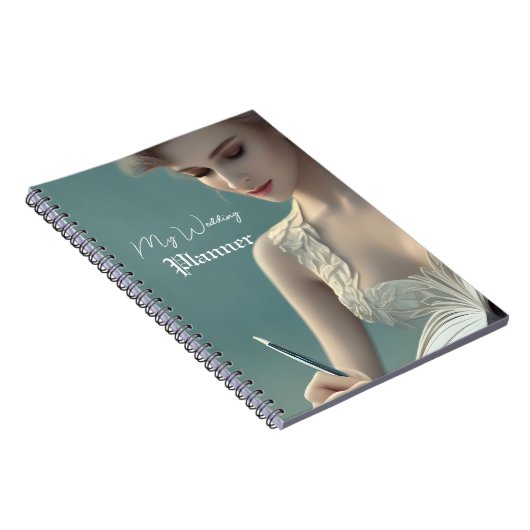 Elegantes Script Wedding Journal Notizblock (Rechte Seite)