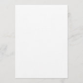 Elegantes Script Wedding Program - Black Programm (Rückseite)