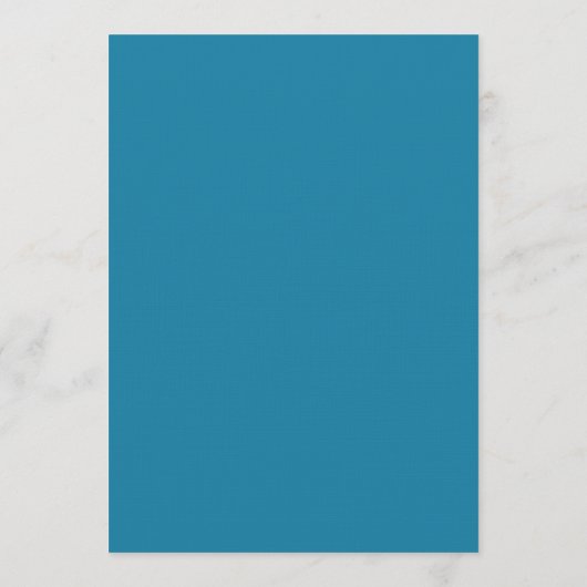 Elegantes Script Wedding Program - Blue Programm (Rückseite)