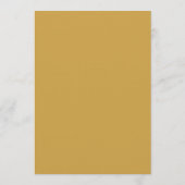 Elegantes Script Wedding Program - Gold Programm (Rückseite)