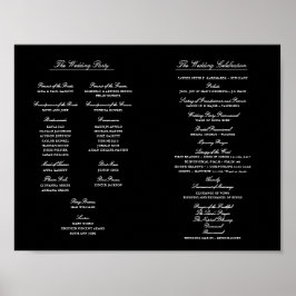 Elegantes Script Wedding Program Inside Download Poster