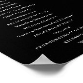 Elegantes Script Wedding Program Inside Download Poster (Ecke)