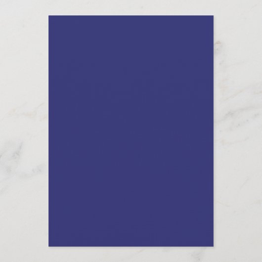Elegantes Script Wedding Program - Navy Programm (Rückseite)