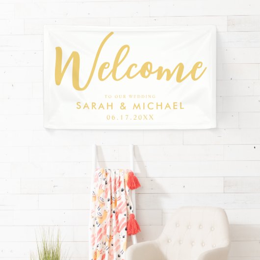 Elegantes Script Wedding Welcome Banner (Insitu)