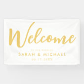 Elegantes Script Wedding Welcome Banner (Horizontal)