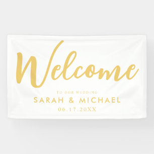 Elegantes Script Wedding Welcome Banner