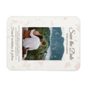 Elegantes Script Wedding Wir werden heiraten Foto Magnet (Horizontal)