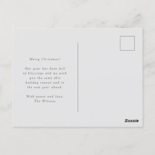 Elegantes Script Weihnachts-Segeln Urlaub Postkarte